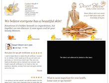 Tablet Screenshot of desertbloomskincare.com